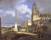 Francois-Marius Granet The Church of Trinita dei Monti in Rome (mk05) France oil painting reproduction